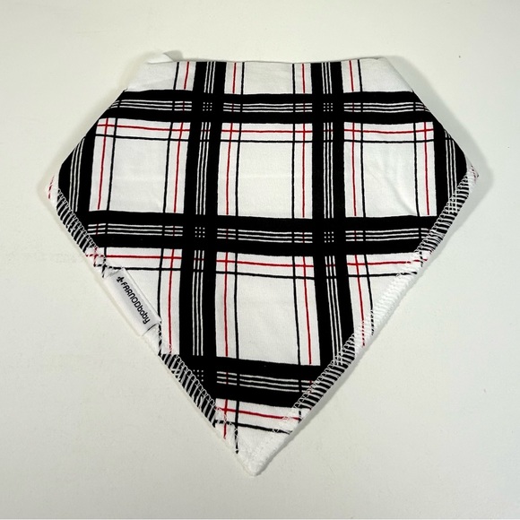 FARNOD Baby Bandana Drool Bibs 4 Pack Sailboats Plaid Blue Pattern Triangle - Picture 8 of 13